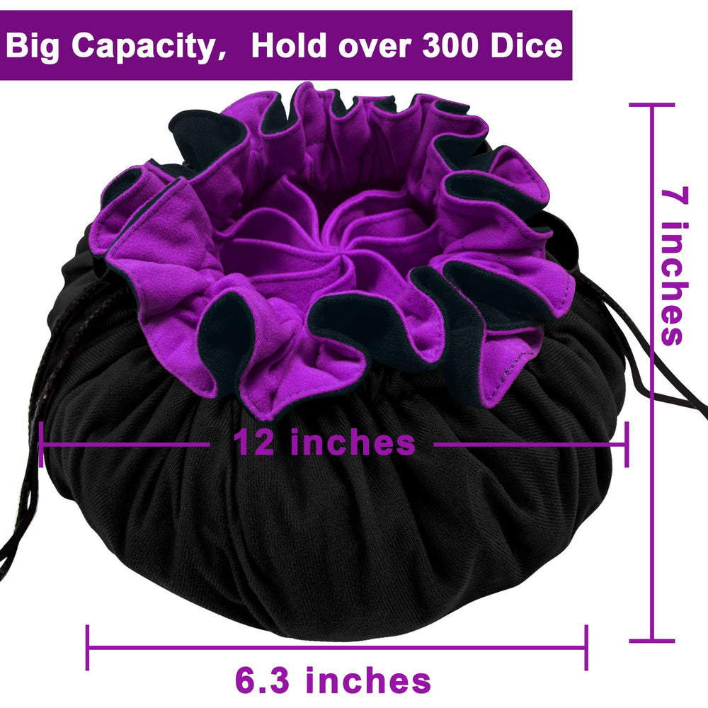 SIQUK drawstring dice bag portable design for easy transport.