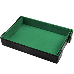 SIQUK magnetic folding dice tray, rectangle closed, portable and quiet for stable rolls.