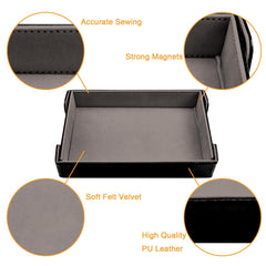 SIQUK PU leather exterior with velvet interior provides protection and easy cleaning.