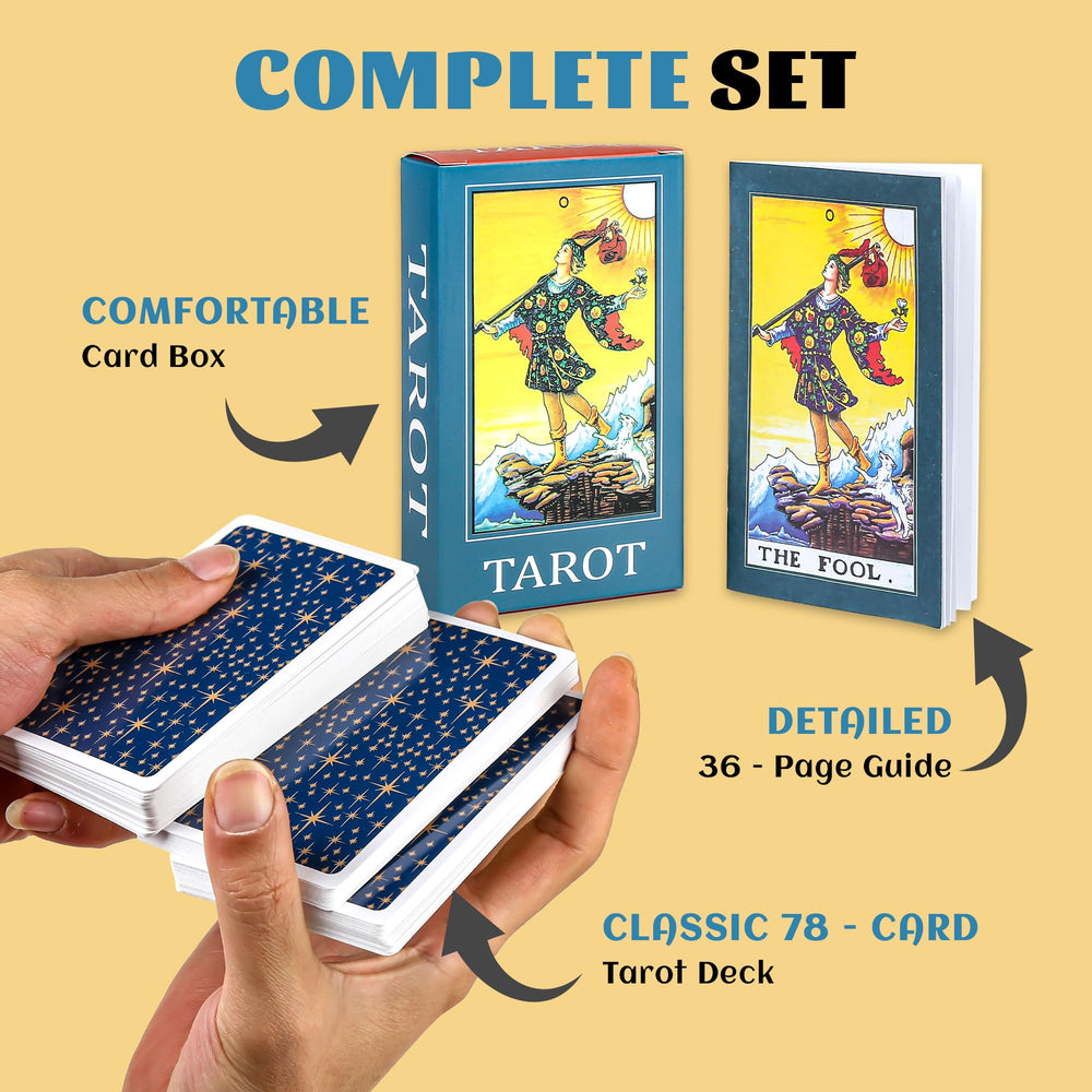 78-card collection supports varied layouts and insights.