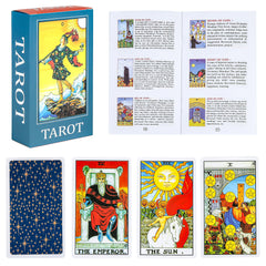 SirShop Tarot cards with star-back design for intuitive beginner readings.
