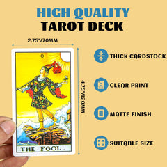 SirShop tarot deck in gift box, ideal for gifting and practice.