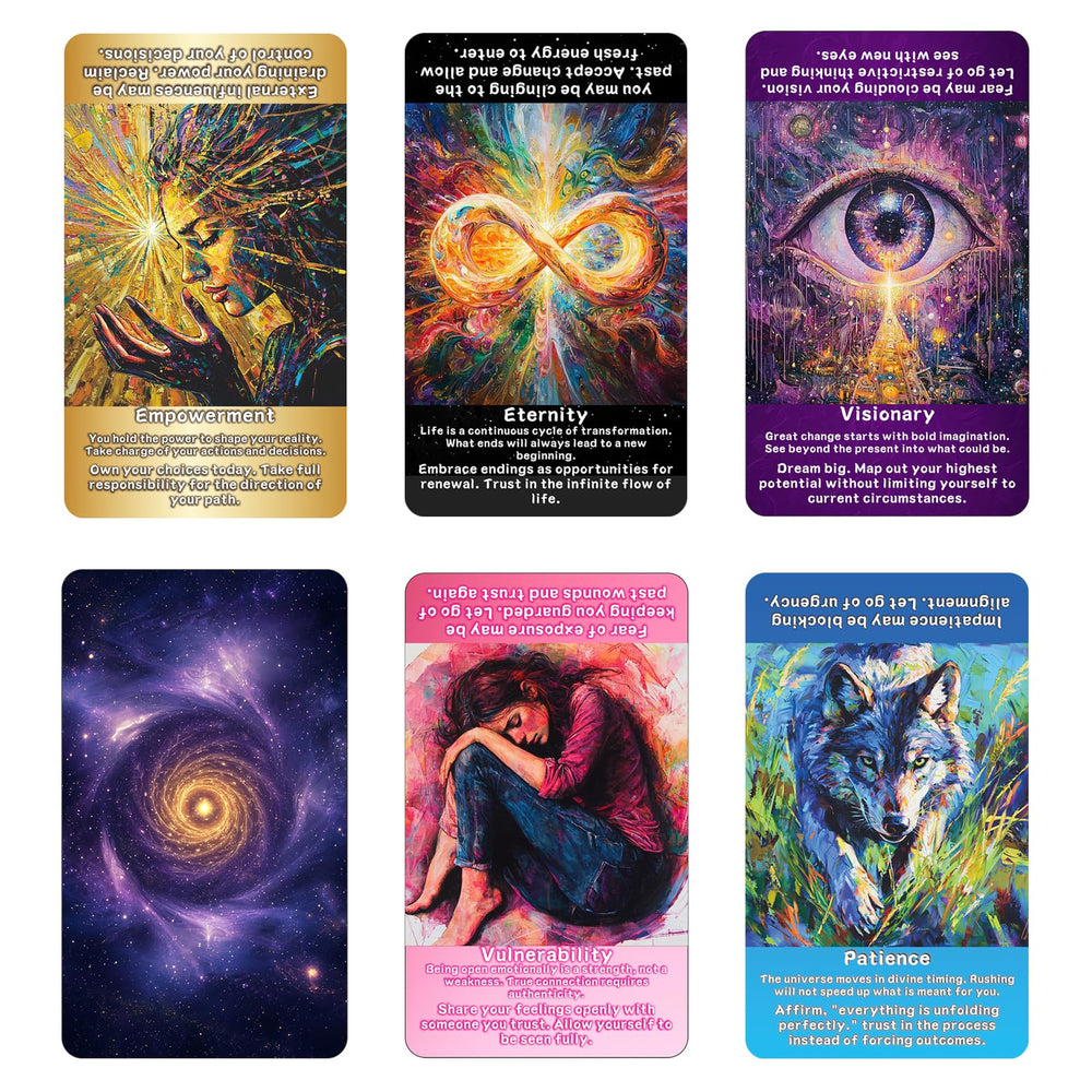 sishui Law of Attraction Receiving suit card in deep blue invites openness to receive