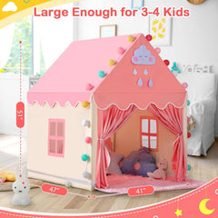 SISTICKER large princess castle interior fits multiple children for shared play