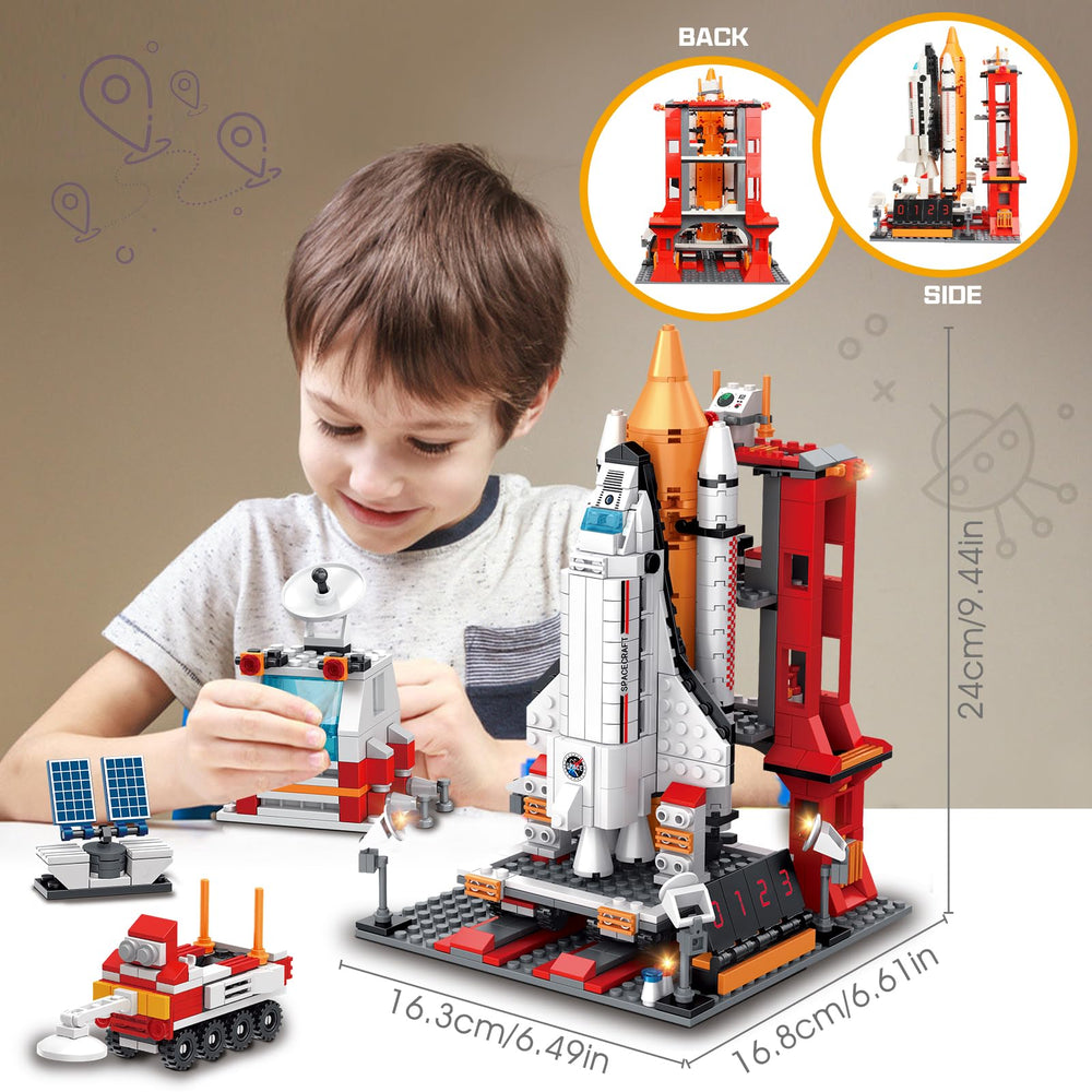 Sitodier space exploration shuttle small models displayed together for creative play