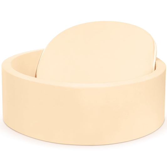 SIUUHOVS ball pit mocha front view invites safe toddler play