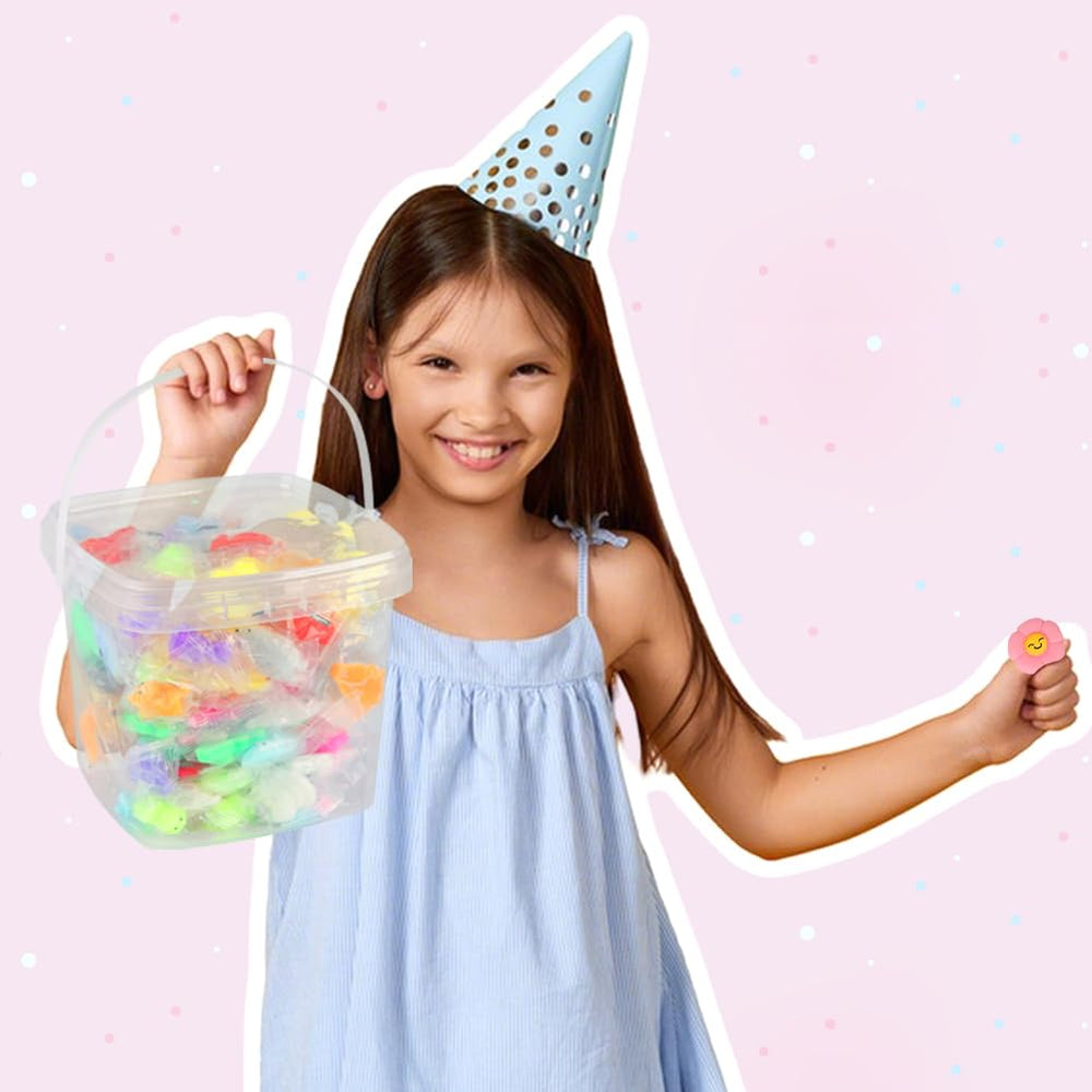 Siwarm party favors deliver tiny mochi squishies for birthdays and events.