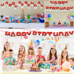SIXONEAIEN red and white party balloons elevate kids' birthday celebrations