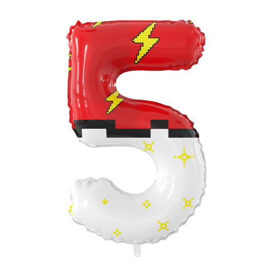 SIXONEAIEN giant number balloon 0 in red and white for party backdrop and photo moments.