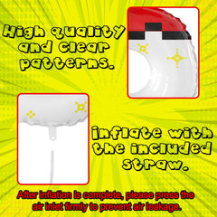 SIXONEAIEN giant number balloon 1 in red and white for celebrations and decorations.