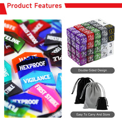 Sixpoints premium acrylic dice and counters—durable, lightweight, and safe for long gaming sessions.