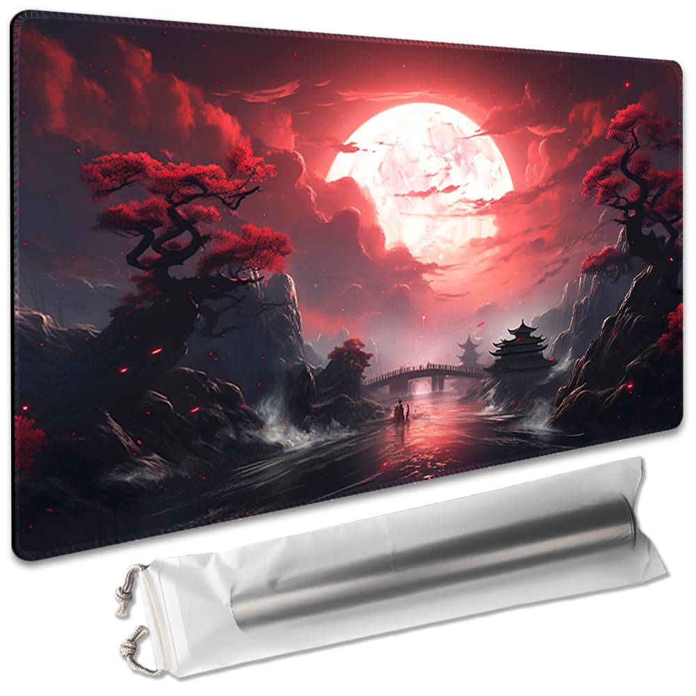 SIXTORE MTG playmat 24x14 front view with non-slip backing for stable shuffling