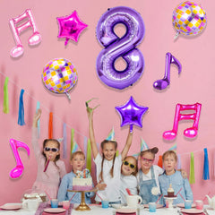 Siznkore fuchsia double-note balloon enhances party ambience