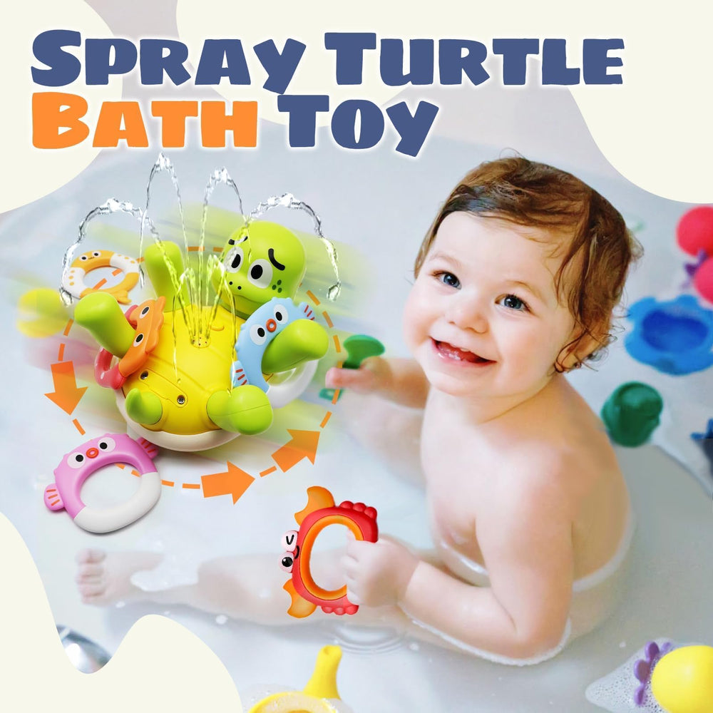 Sizobi turtle bath toy-rechargeable-battery lasts longer for uninterrupted spraying.