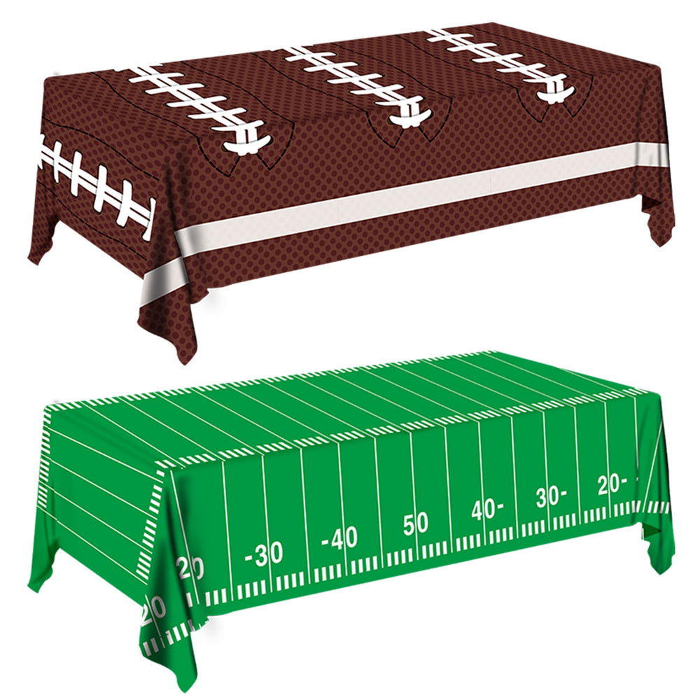 SJJPDYY football field design tablecloth provides sturdy backdrops for game day tables.