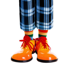 Skeleteen Rainbow Brite-inspired socks brighten outfits with color-blocked accents.