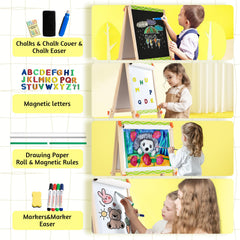 SketchNest chalkboard side invites chalk art and practice.