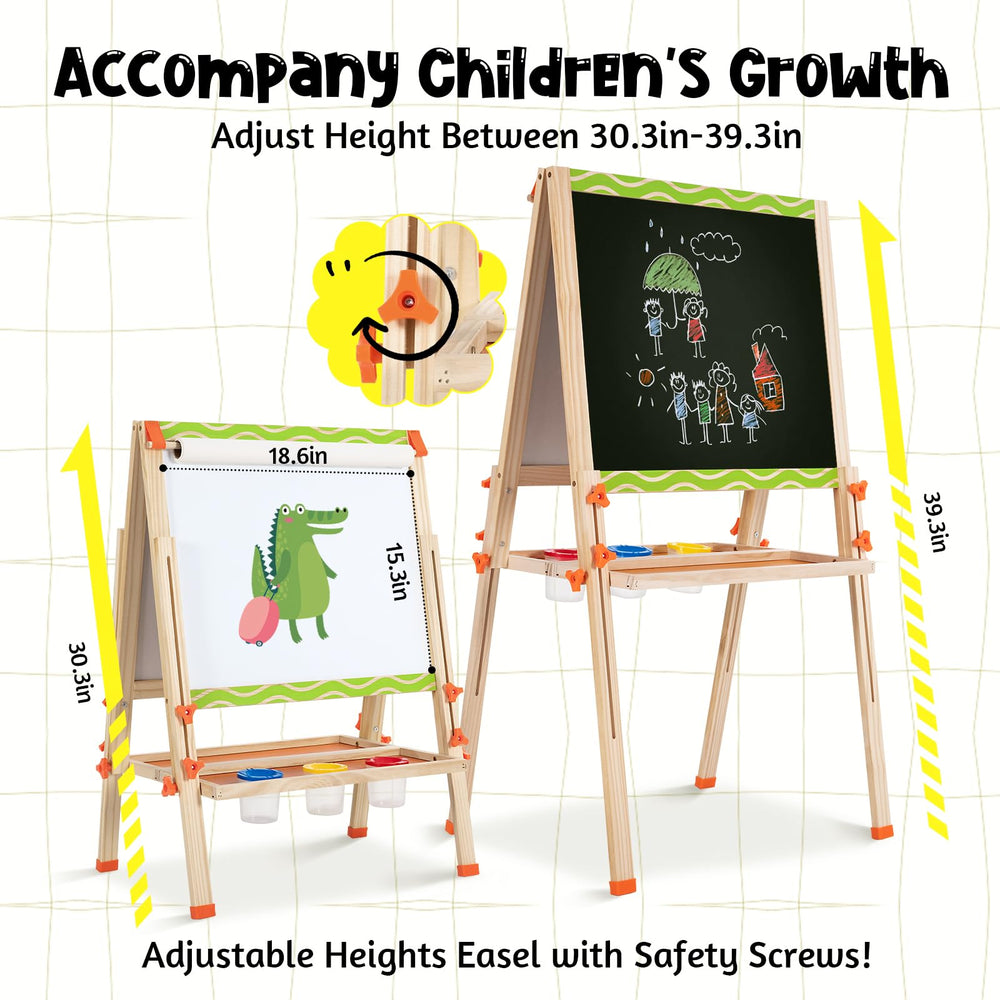 SketchNest easel featuring magnetic whiteboard for quick doodling and notes.