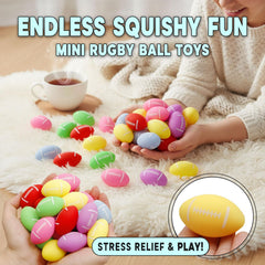 Sketsia football stress ball 24-pack texture close-up showing soft squeezable surface