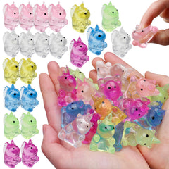 Sketsia mini unicorn squishy pack in bright colors, ideal for party favors and prizes.