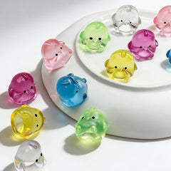 Sketsia treasure chest packaging keeps these chick squishies organized.