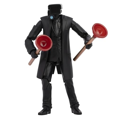 SKIBIDI Toilet Alliance hero character figure ready for action poses and shelf display
