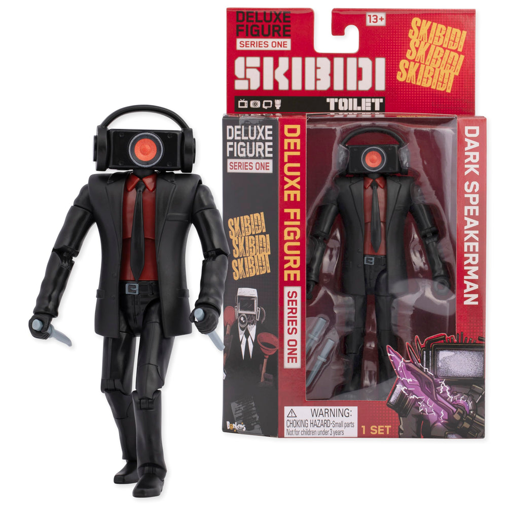 Skibidi Toilet Deluxe 6-inch figure in action pose for dynamic photos
