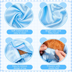 Skicuff bear clothes with an elastic waistband for a secure, adjustable fit