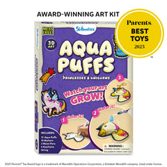Skillmatics Aqua Puffs markers provide bright detailing for designs.