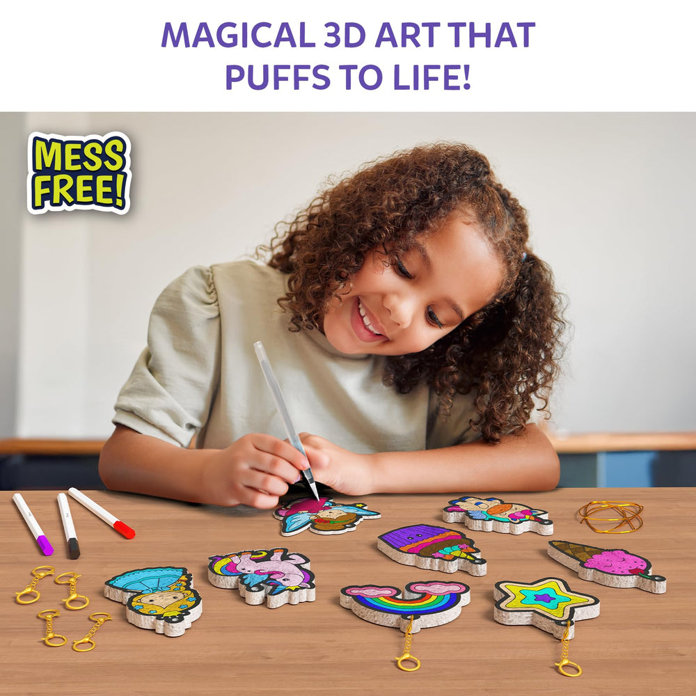 Skillmatics Aqua Puffs princess puff showcases water-activated color reveal.