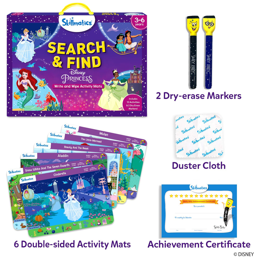 Skillmatics Disney Princess Cinderella scene promotes observation and object search