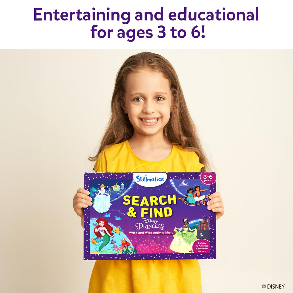 Double-sided Disney Princess mats provide varied learning challenges