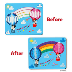 Peel-and-place action of Skillmatics Dot It Sticker Art no-glue design