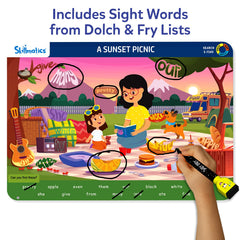 Skillmatics dry-erase markers enable reusable word marking for quick skill-building