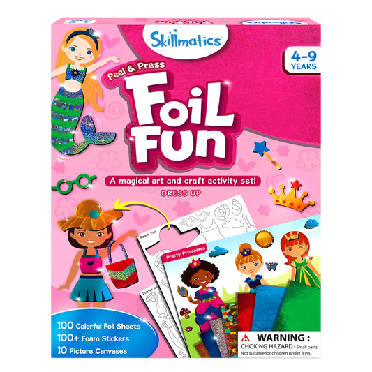 Skillmatics Foil Fun dress-up stickers spark creative play without mess