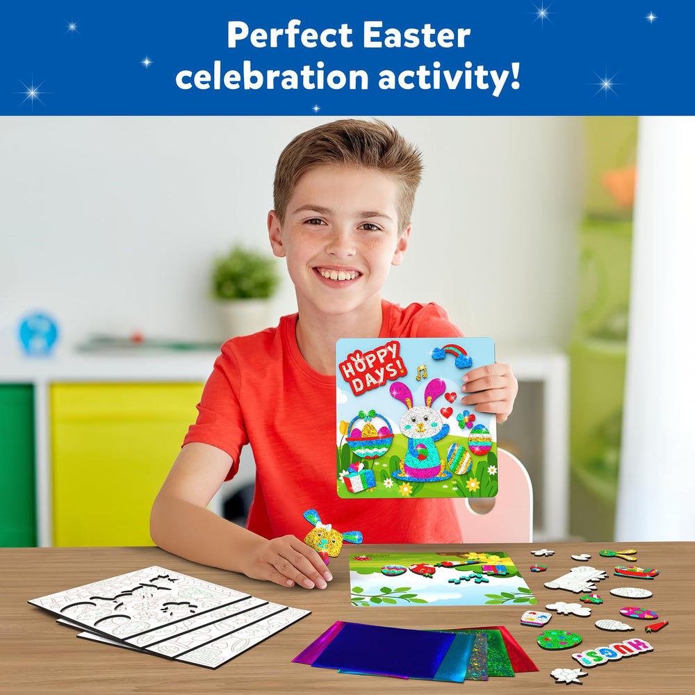 Skillmatics Foil Fun Easter cards come with an instruction manual to guide creativity.