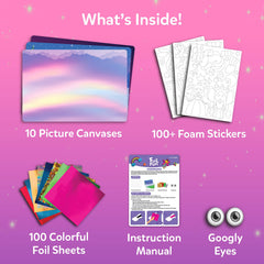 Skillmatics Foil Fun 100+ foam stickers boost creativity and color