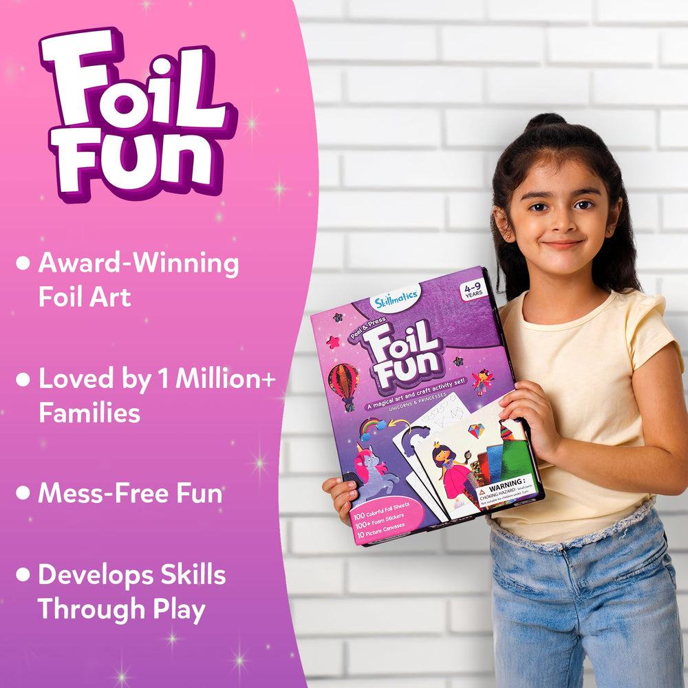 Skillmatics Foil Fun foil sheets sparkle for dazzling craft accents