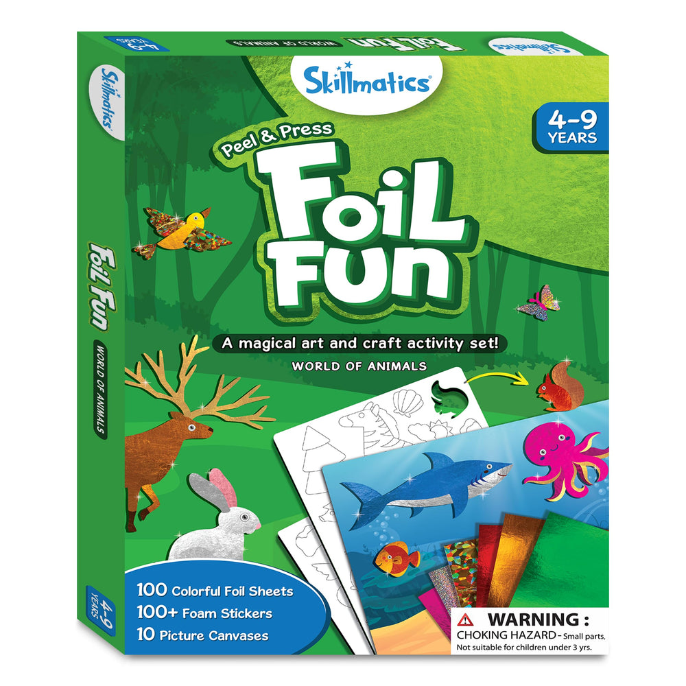 Skillmatics Foil Fun instruction manual: simple steps help kids start crafting with confidence.