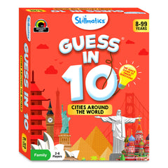 Skillmatics Guess in 10 Cities educational travel game: geography and history themes
