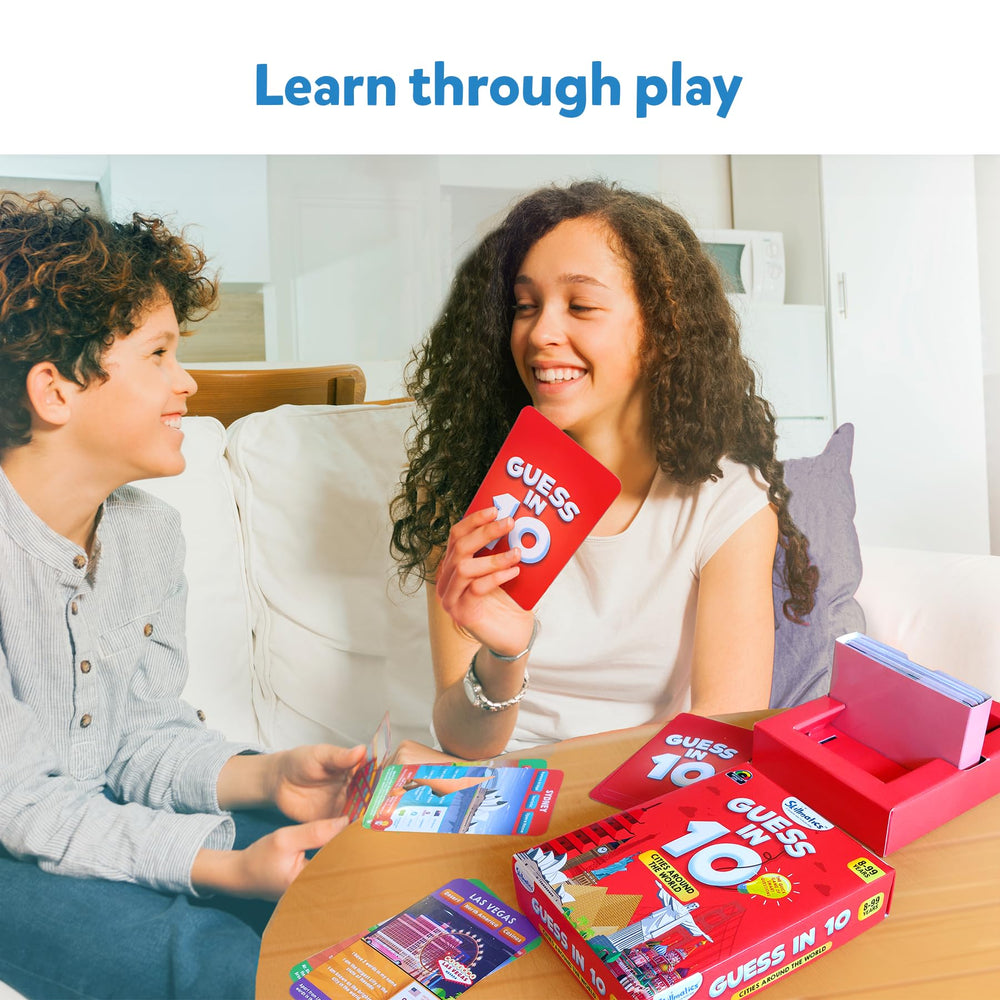 Skillmatics Guess in 10 Cities portable box: travel-friendly storage for game nights