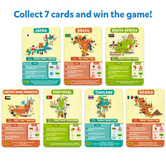 Skillmatics Guess in 10 Countries contents fit for family game nights.