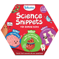 Skillmatics human body card set for interactive anatomy exploration during study sessions.