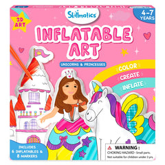 Skillmatics inflatable art unicorns in 3D ready for imaginative play
