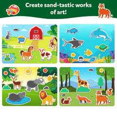 Skillmatics mess-control sand tray keeps play tidy and engaging.