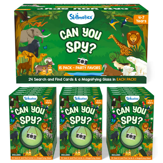 Skillmatics Party Favors with 24 animal cards for engaging, screen-free play.