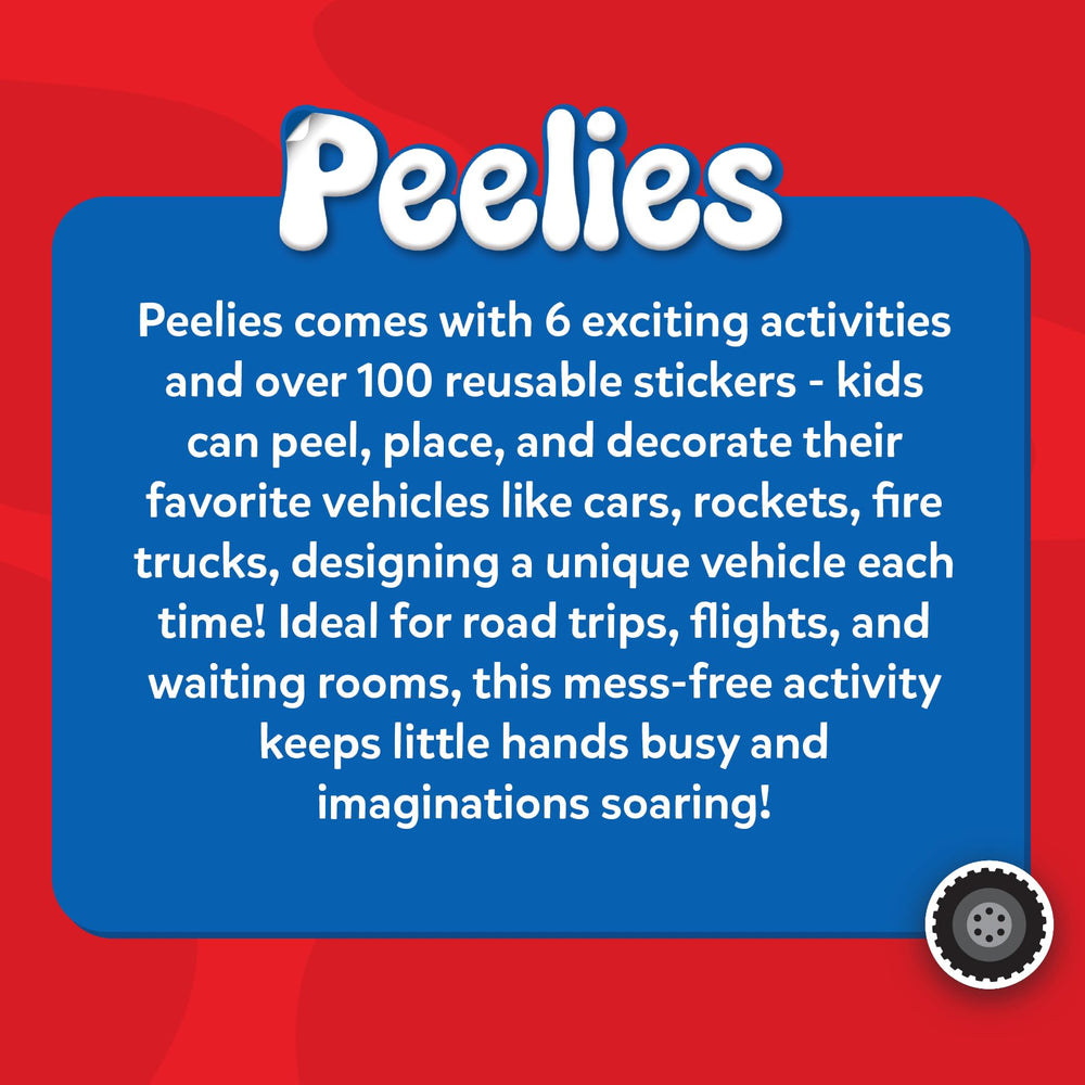 Skillmatics Peelies compact travel design fits flights, restaurants, and trips.