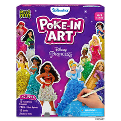 Skillmatics Poke-in Art Disney Princesses collection with stands for mess-free DIY décor.