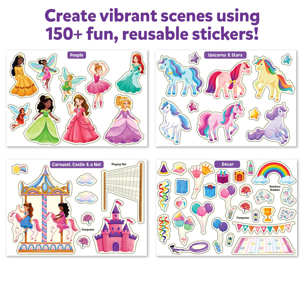 Skillmatics reusable stickers enable mess-free play and easy cleanup