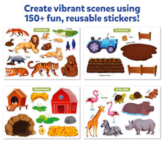 Skillmatics Reusable Stickers keep play mess-free and ready for reuse.
